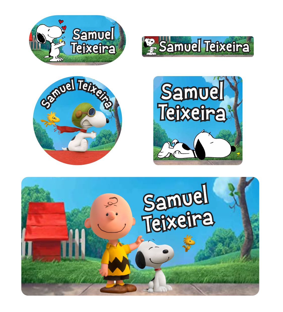 Kits de Etiquetas Escolares KIT AD024 - kit Etiqueta Tema Snoopy - 1 Unidades