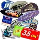 Adesivo ou Etiqueta em Vinil Branco Resinado At� 35cm� m�nimo 50 unid