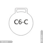 Chapinhas 401-C6-C-Chapinha p/ couro 3,5x3,5 cm