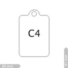 Chapinhas 704-C4-COR-Chapinha 3,7x2,7 cm