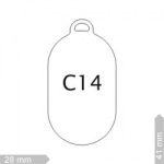 Chapinhas 719-C14-Oval Vertical