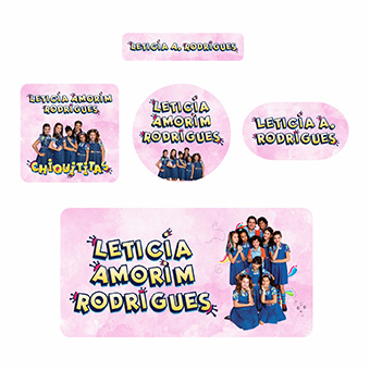 Kits de Etiquetas Escolares KIT AD08 - kit Etiqueta Tema Chiquititas