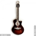 Medalhas 524-NA GUI 3 - Guitarra ou violão - Cores diversificadas